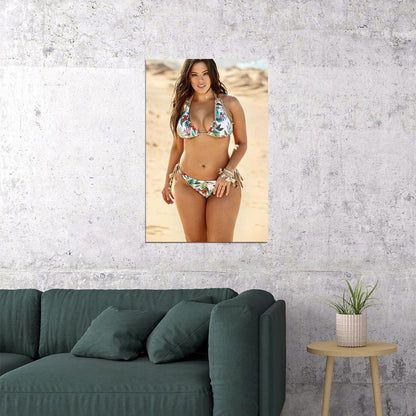 Ashley Graham Celebrity Beauty Model Actor Poster Wall Art Print Home Wall Decor - xonomax
