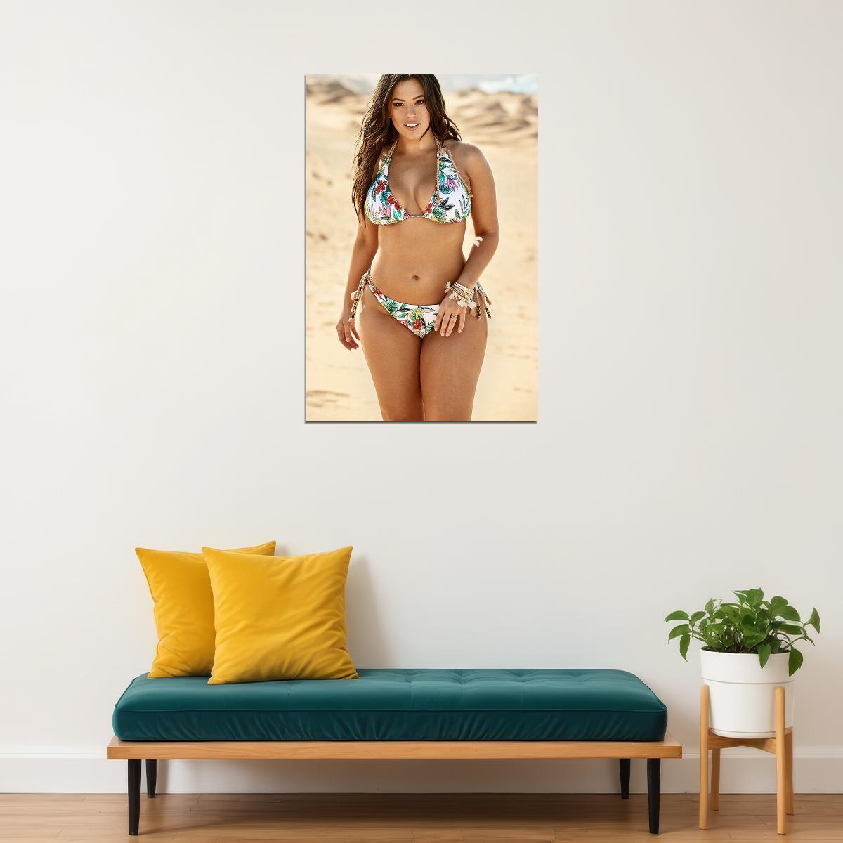 Ashley Graham Celebrity Beauty Model Actor Poster Wall Art Print Home Wall Decor - xonomax
