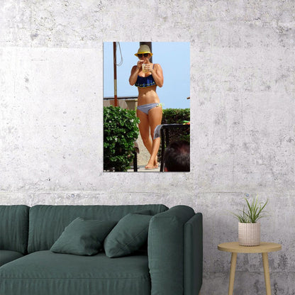 Kaley Cuoco Celebrity Cinema Actor Artist Poster Wall Art Print Home Wall Decor - xonomax