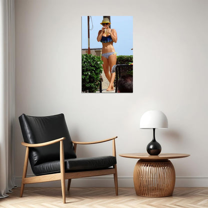 Kaley Cuoco Celebrity Cinema Actor Artist Poster Wall Art Print Home Wall Decor - xonomax