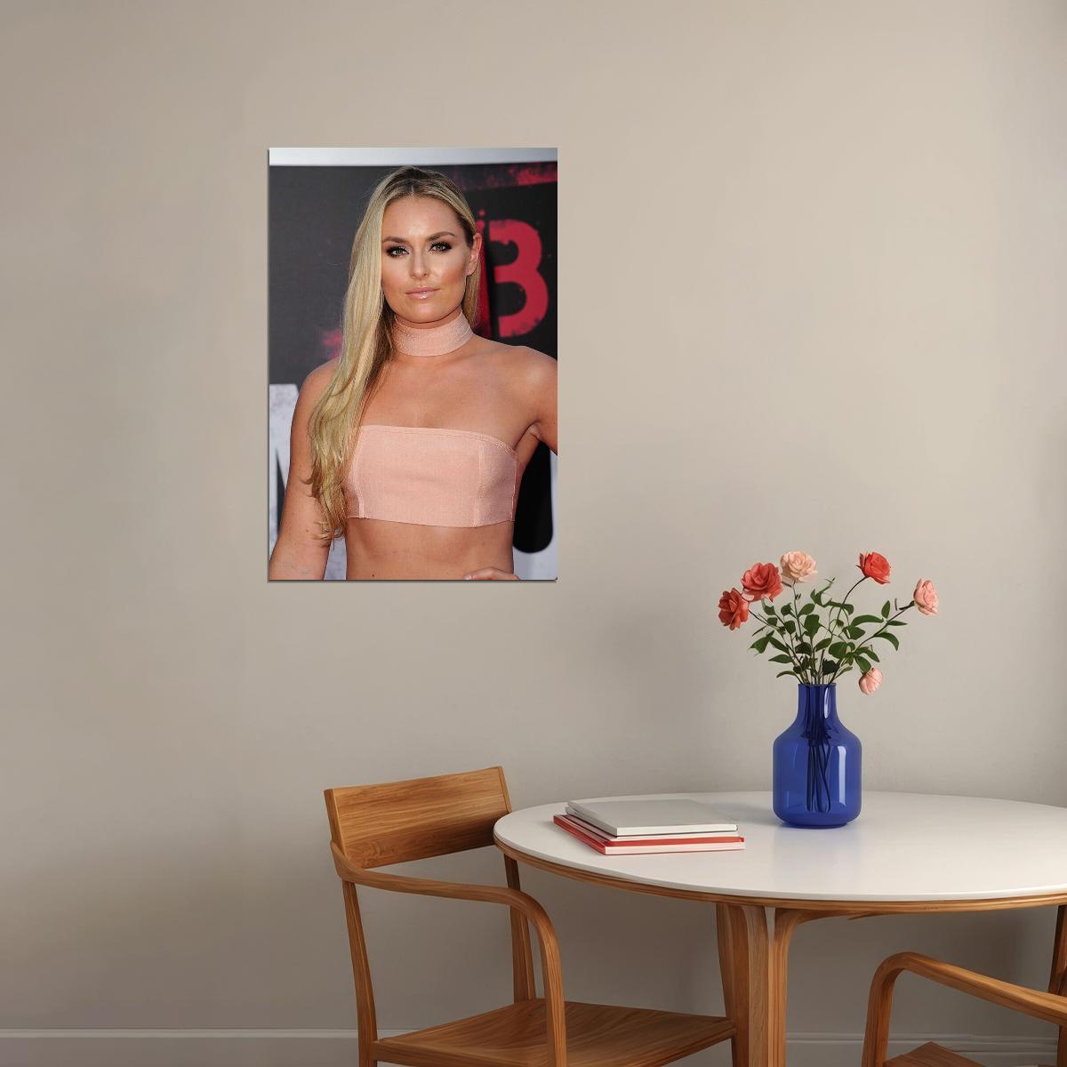 Lindsey Vonn Celebrity Ski Sport Skier Poster Wall Art Print Home Wall Decor - xonomax