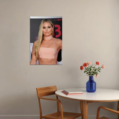 Lindsey Vonn Celebrity Ski Sport Skier Poster Wall Art Print Home Wall Decor - xonomax