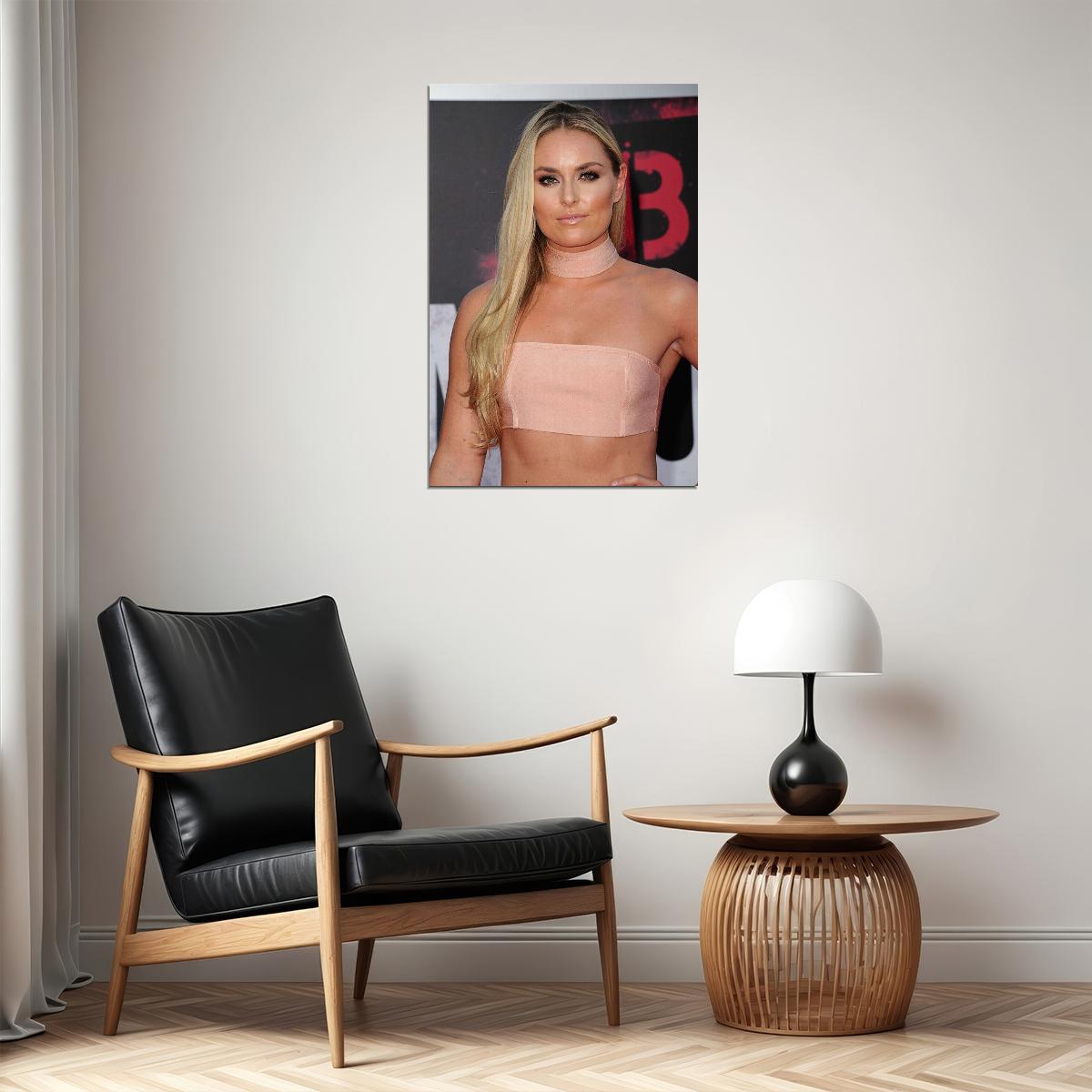Lindsey Vonn Celebrity Ski Sport Skier Poster Wall Art Print Home Wall Decor - xonomax