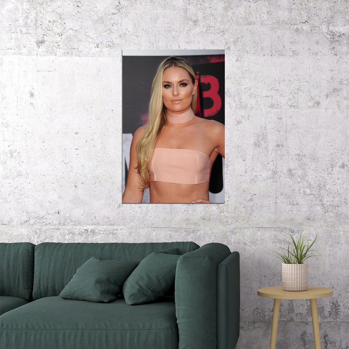 Lindsey Vonn Celebrity Ski Sport Skier Poster Wall Art Print Home Wall Decor - xonomax