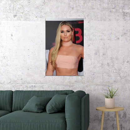 Lindsey Vonn Celebrity Ski Sport Skier Poster Wall Art Print Home Wall Decor - xonomax