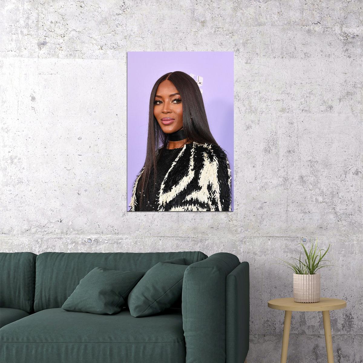 Naomi Campbell British Model Actor Actress Poster Wall Art Print Home Wall Decor - xonomax