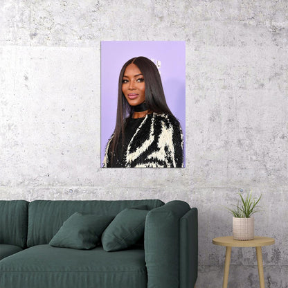 Naomi Campbell British Model Actor Actress Poster Wall Art Print Home Wall Decor - xonomax
