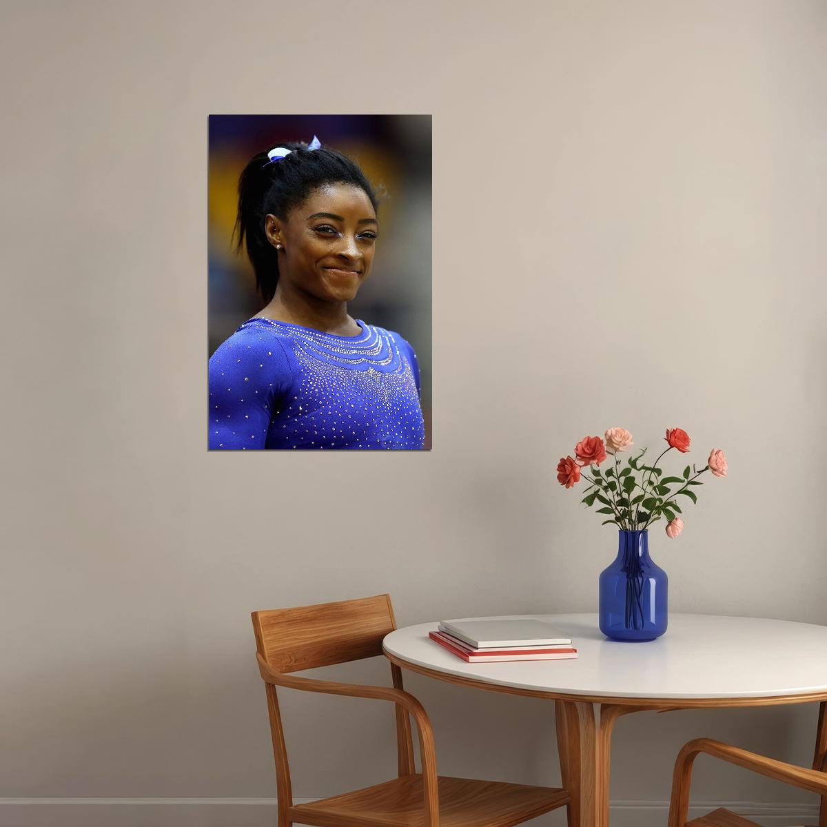 Simone Biles Female Gymnastics Athlete Medal Poster Wall Art Print Home Wall Decor - xonomax