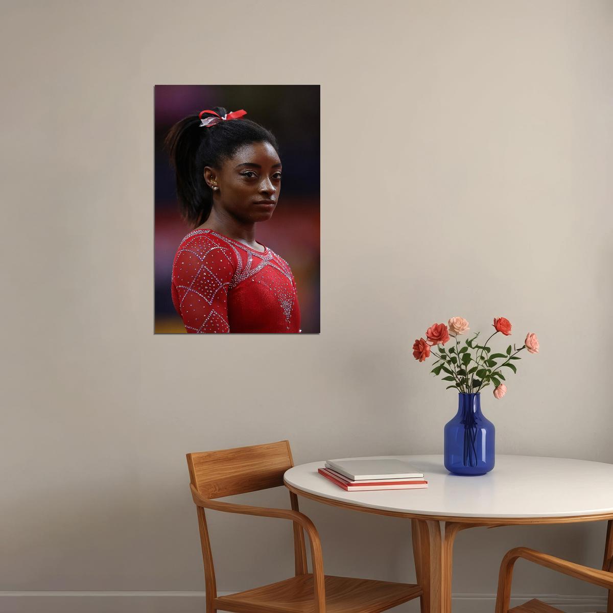 Simone Biles Famous Gymnastics Athlete Sports Poster Wall Art Print Home Wall Decor - xonomax