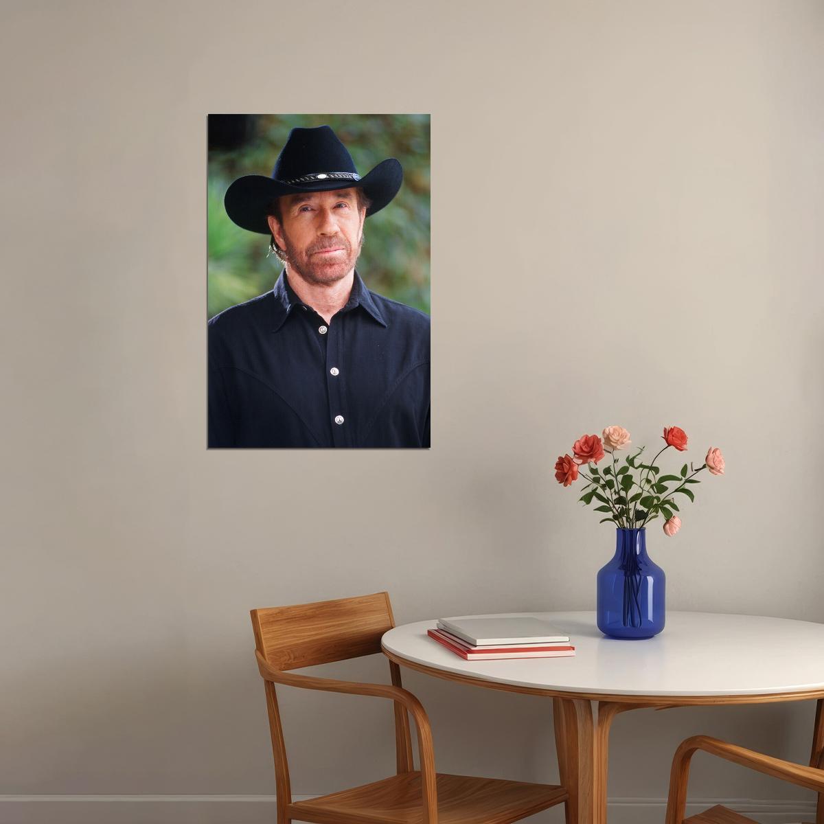 Chuck Norris 80s 90s Celebrity Actress Star Poster Wall Art Print Home Wall Decor - xonomax