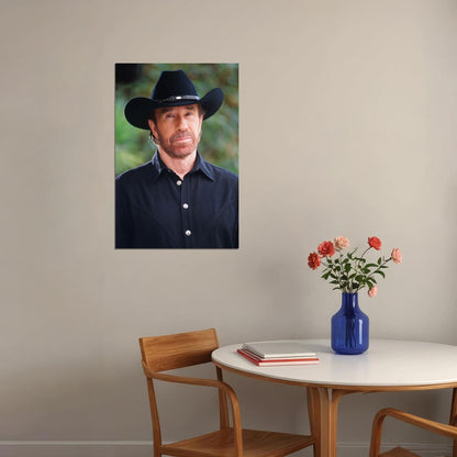 Chuck Norris 80s 90s Celebrity Actress Star Poster Wall Art Print Home Wall Decor - xonomax