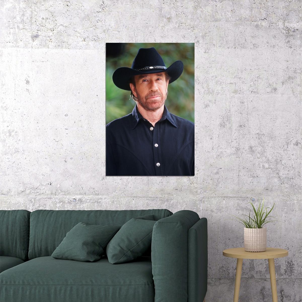 Chuck Norris 80s 90s Celebrity Actress Star Poster Wall Art Print Home Wall Decor - xonomax