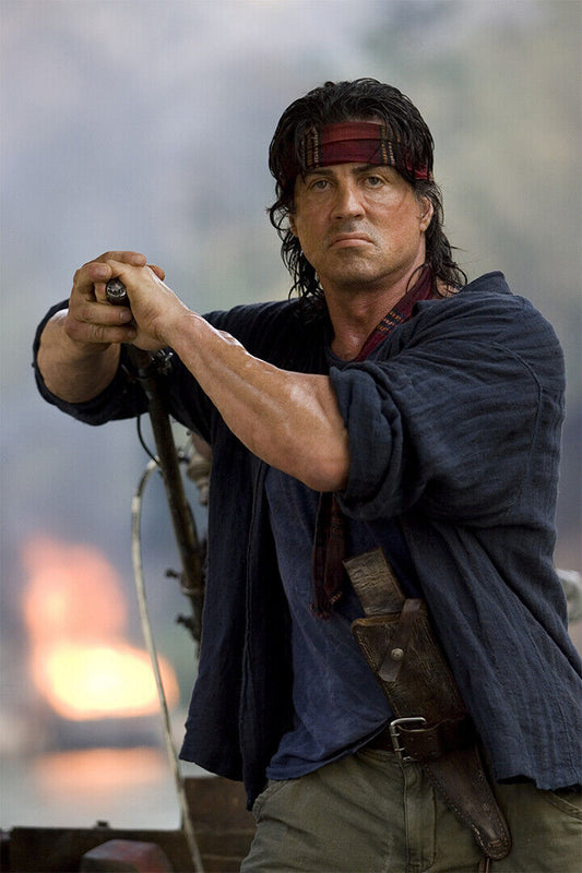 Sylvester Stallone Rambo Action War Movie Poster Wall Art Print Home Wall Decor - xonomax