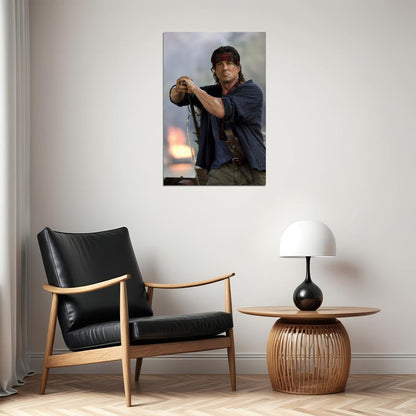 Sylvester Stallone Rambo Action War Movie Poster Wall Art Print Home Wall Decor - xonomax