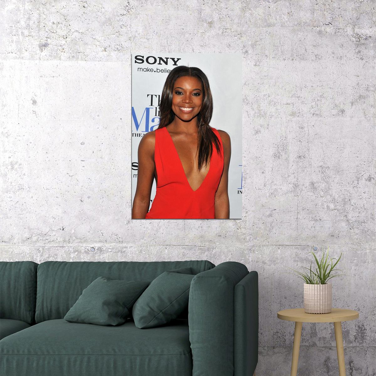 Gabrielle Union Sexy Actress Singer Writer Poster Wall Art Print Home Wall Decor - xonomax