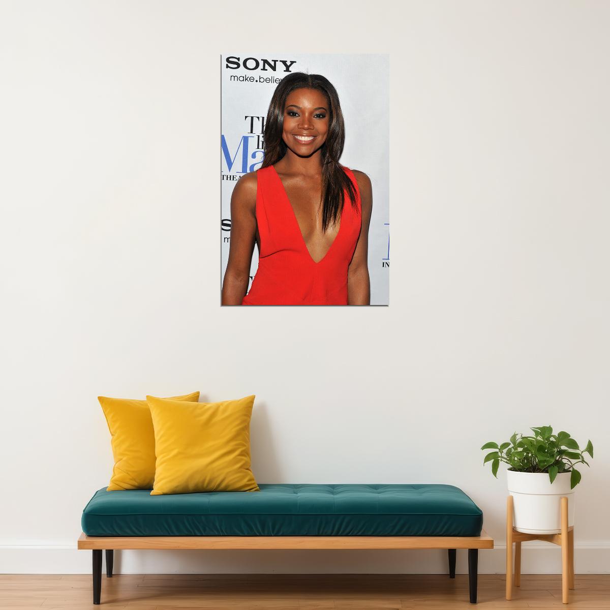 Gabrielle Union Sexy Actress Singer Writer Poster Wall Art Print Home Wall Decor - xonomax