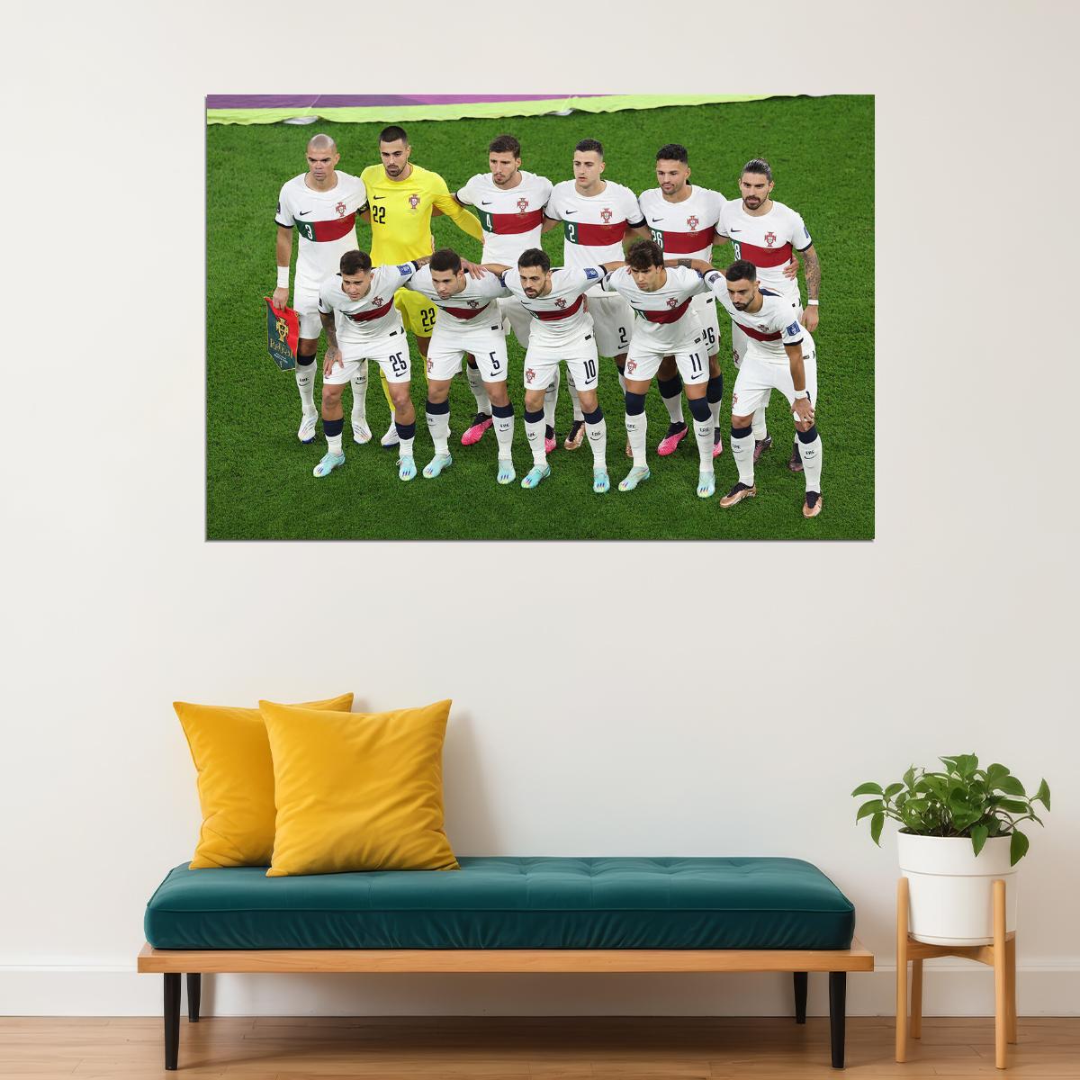 Portugal National Football Team World Cup Poster Wall Art Print Home Wall Decor - xonomax
