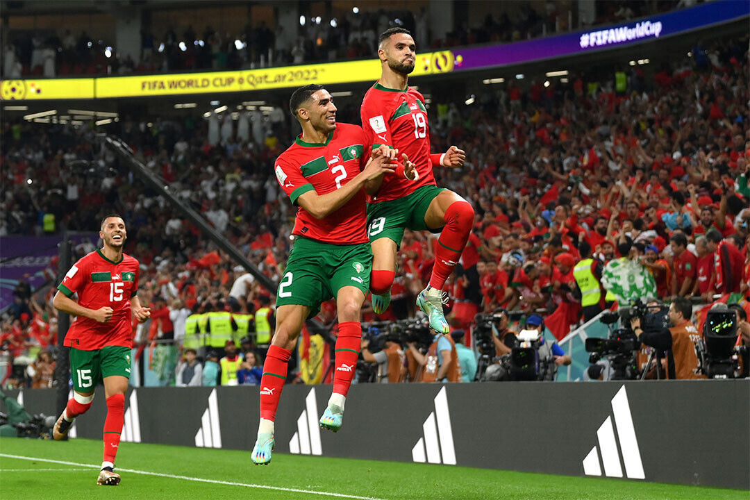 Youssef En Nesyri Goal Celebration Morocco World Cup Poster Wall Art Print Home Wall Decor - xonomax