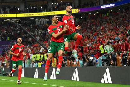 Youssef En Nesyri Goal Celebration Morocco World Cup Poster Wall Art Print Home Wall Decor - xonomax