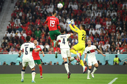 Youssef En Nesyri Goal Morocco National Team World Cup Poster Wall Art Print Home Wall Decor