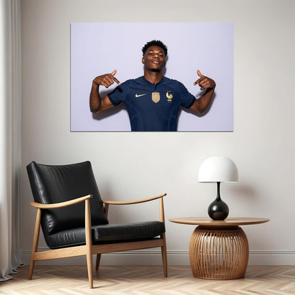 Aurelien Tchouameni France National Team World Cup Poster Wall Art Print Home Wall Decor - xonomax