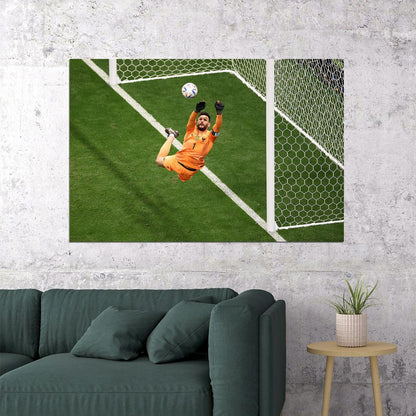 Hugo Lloris Celebration France World Cup Fans Poster Wall Art Print Home Wall Decor - xonomax