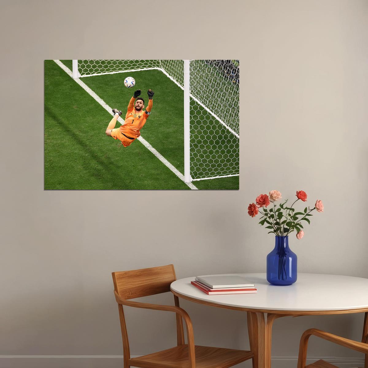 Hugo Lloris Celebration France World Cup Fans Poster Wall Art Print Home Wall Decor - xonomax