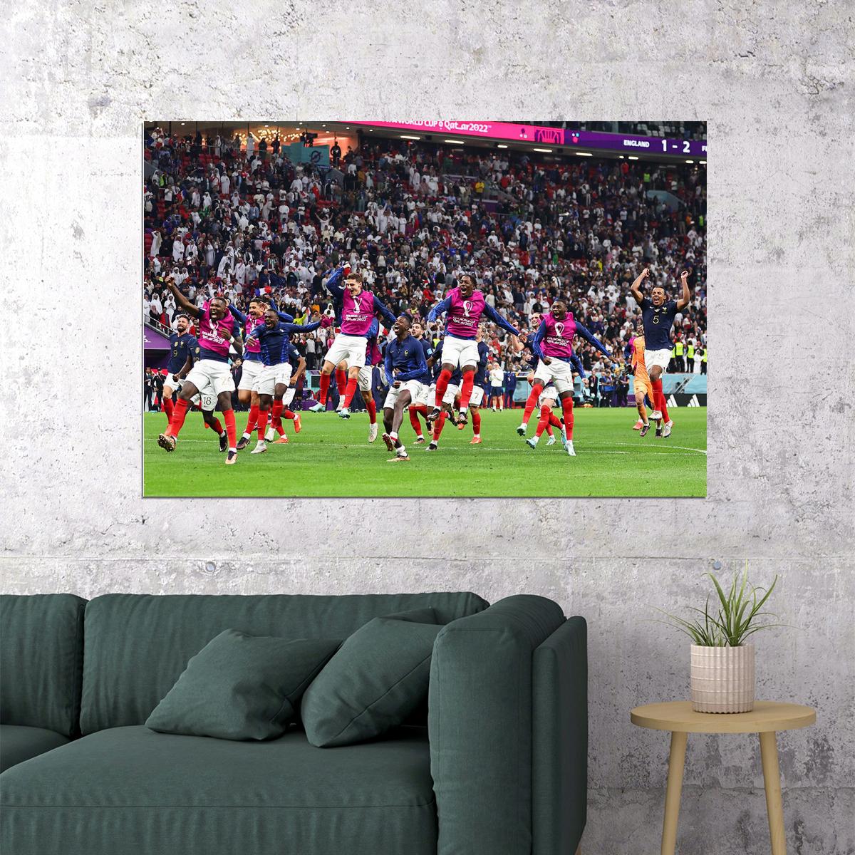 France National Team Celebration World Cup Poster Wall Art Print Home Wall Decor - xonomax