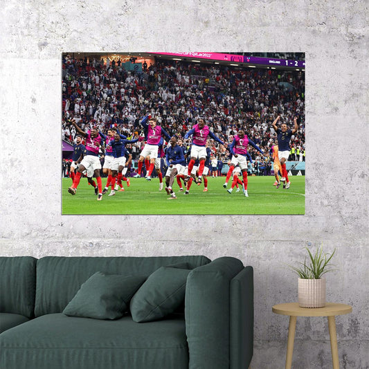 France National Team Celebration World Cup Poster Wall Art Print Home Wall Decor - xonomax