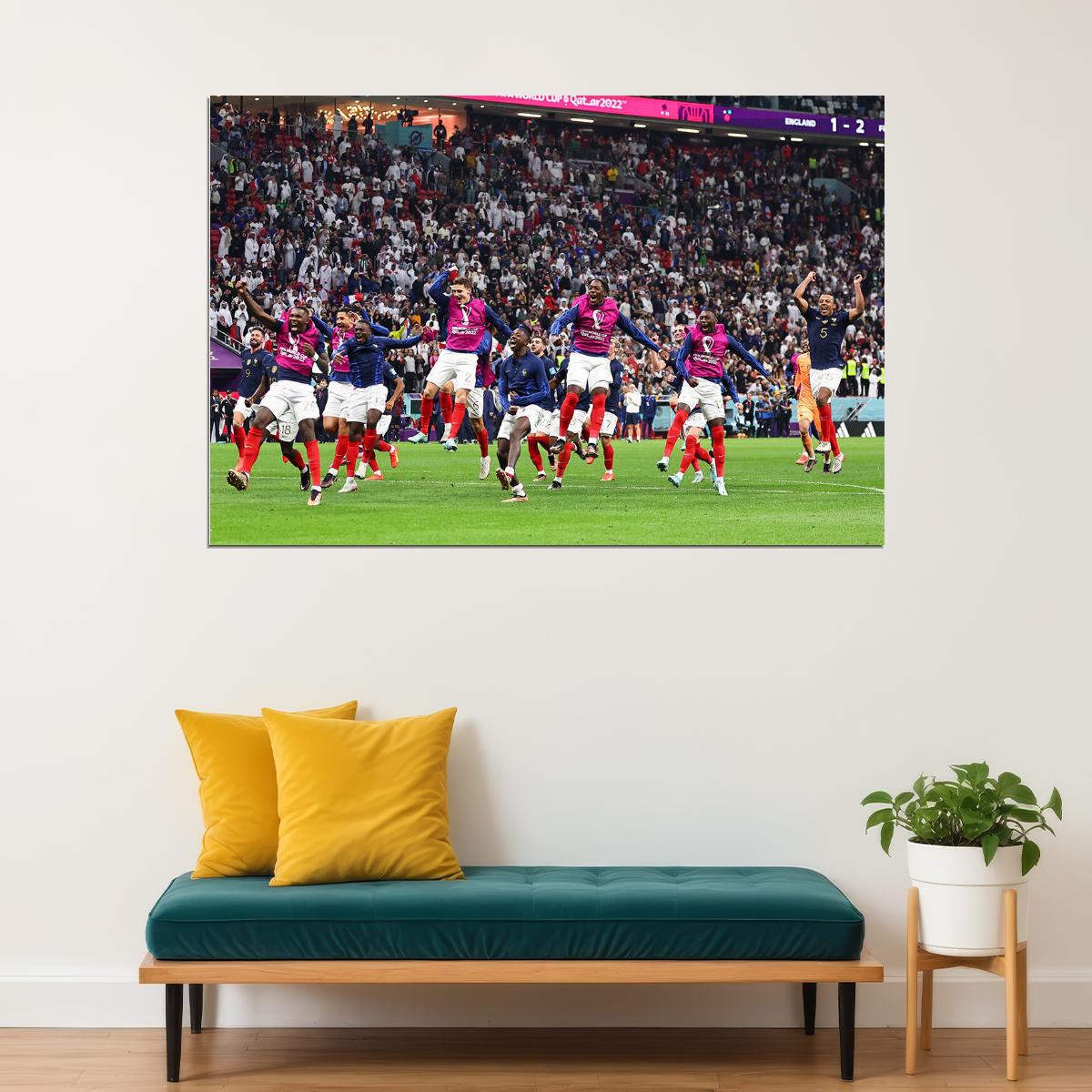 France National Team Celebration World Cup Poster Wall Art Print Home Wall Decor - xonomax