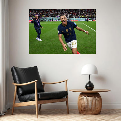 Kylian Mbappe France National Team World Cup Poster Wall Art Print Home Wall Decor - xonomax
