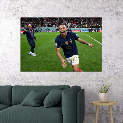 Kylian Mbappe France National Team World Cup Poster Wall Art Print Home Wall Decor - xonomax