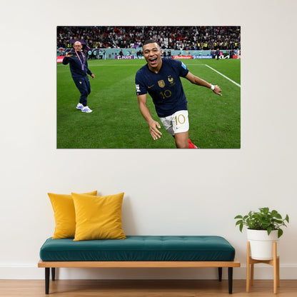 Kylian Mbappe France National Team World Cup Poster Wall Art Print Home Wall Decor - xonomax