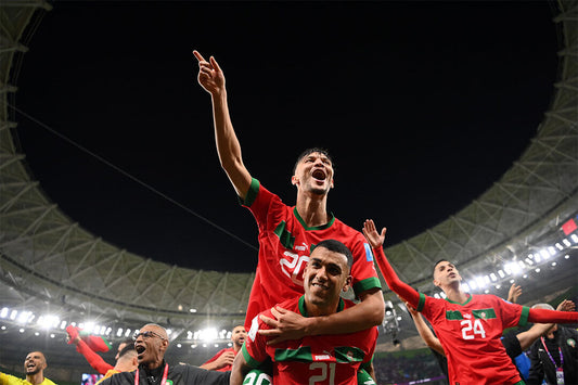 Achraf Dari Walid Cheddira Morocco World Cup Poster Wall Art Print Home Wall Decor - xonomax