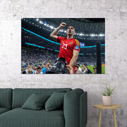 Emiliano Martinez Argentina National Team World Cup Poster Wall Art Print Home Wall Decor - xonomax