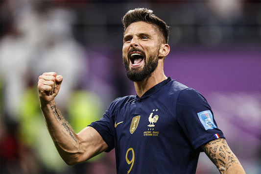 Olivier Giroud Goal Celebration France World Cup Poster Wall Art Print Home Wall Decor - xonomax