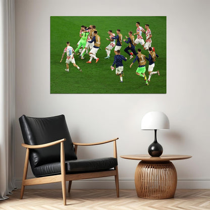 Croatia National Team Celebration World Cup Poster Wall Art Print Home Wall Decor - xonomax