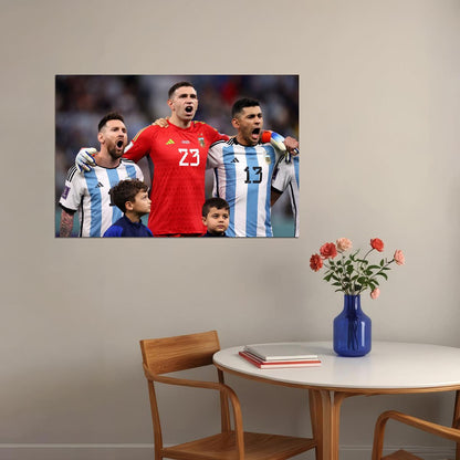 Argentina National Football Team World Cup Poster Wall Art Print Home Wall Decor