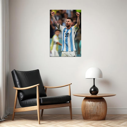 Lionel Messi Argentina National Team World Cup Poster Wall Art Print Home Wall Decor - xonomax