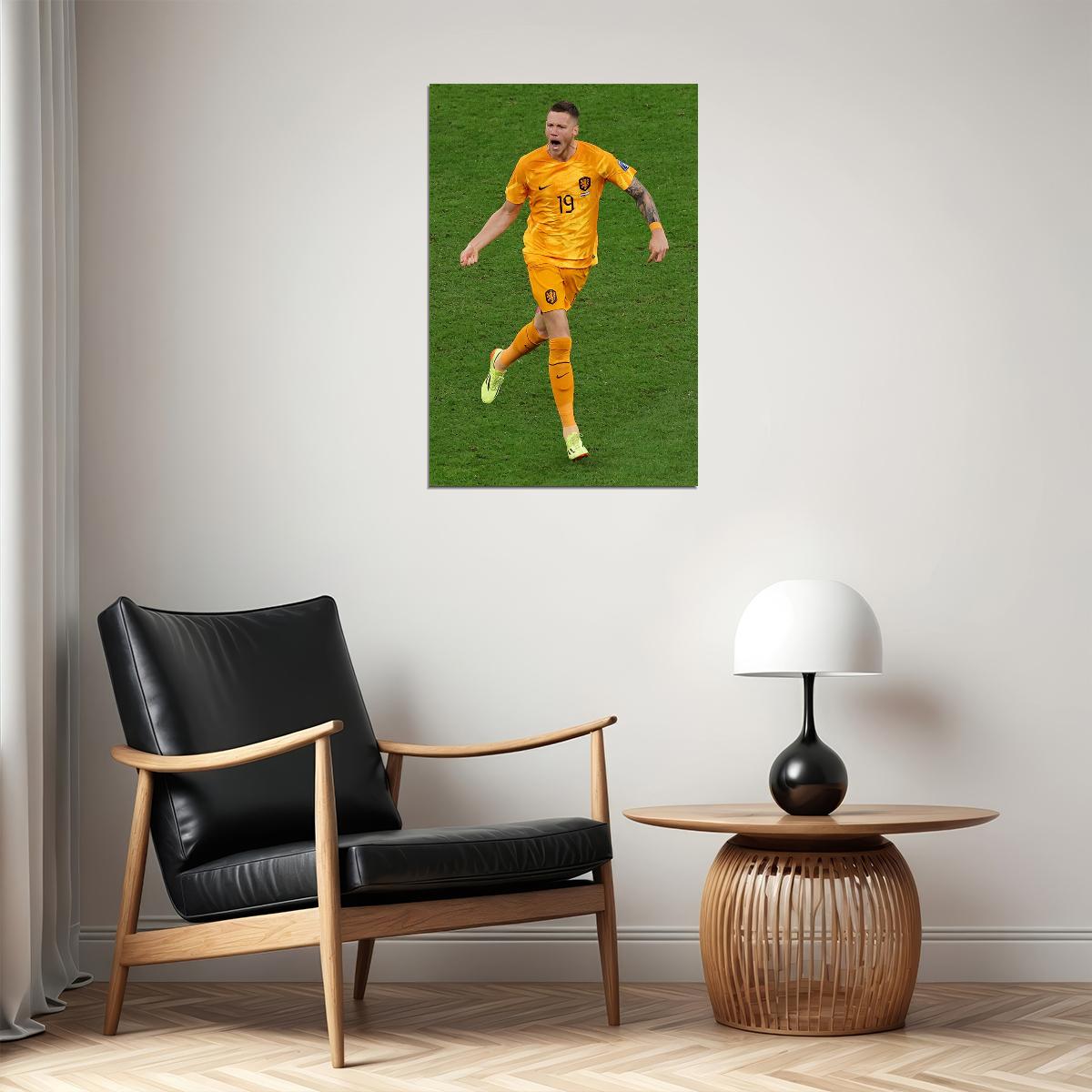 Wout Weghorst Goal Celebration Netherlands Gift Poster Wall Art Print Home Wall Decor - xonomax