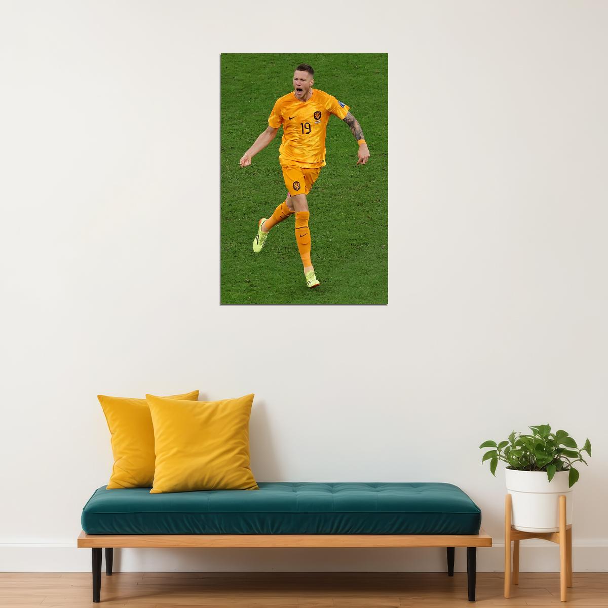 Wout Weghorst Goal Celebration Netherlands Gift Poster Wall Art Print Home Wall Decor - xonomax