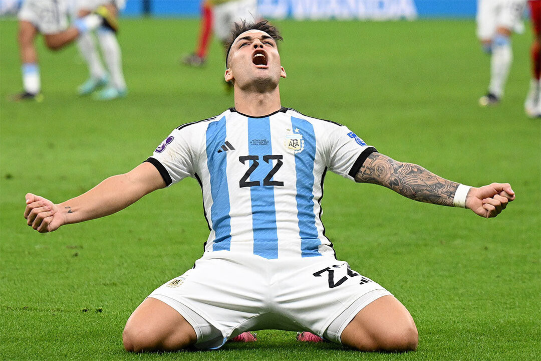 Lautaro Martinez Celebration Argentina World Cup Poster Wall Art Print Home Wall Decor - xonomax