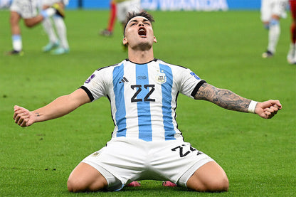 Lautaro Martinez Celebration Argentina World Cup Poster Wall Art Print Home Wall Decor - xonomax