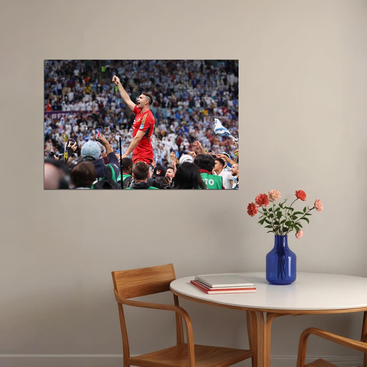 Emiliano Martinez Argentina National Team World Cup Poster Wall Art Print Home Wall Decor - xonomax