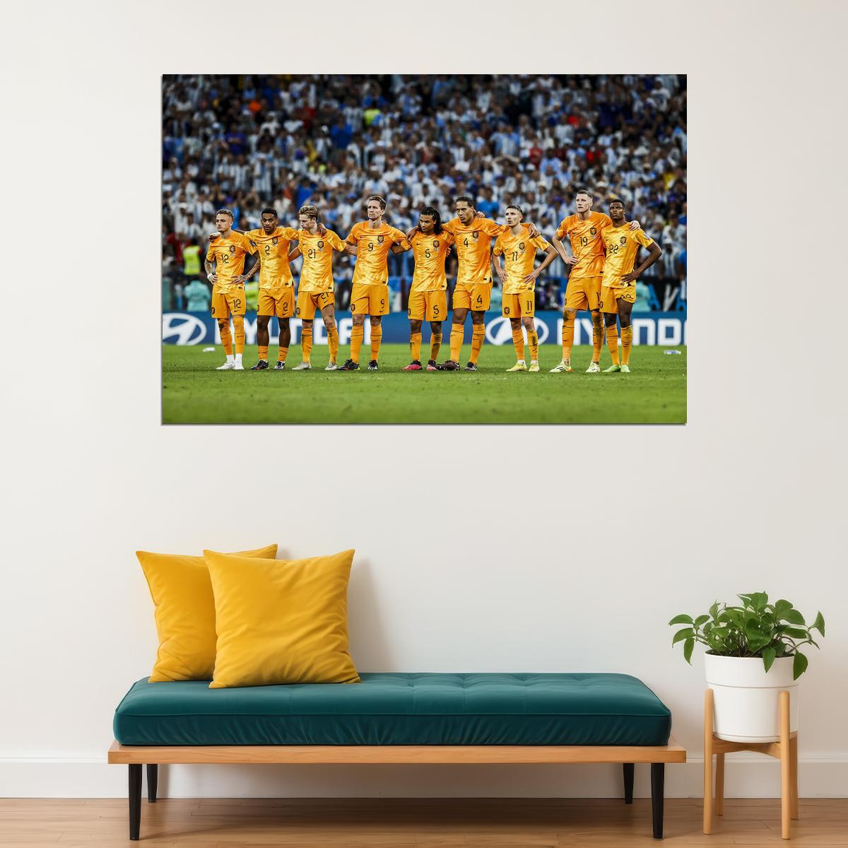 Netherlands National Football Team World Cup Fans Poster Wall Art Print Home Wall Decor - xonomax