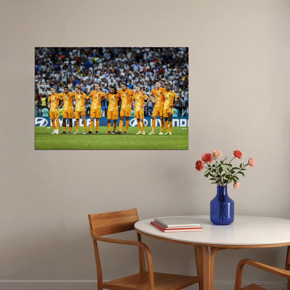 Netherlands National Football Team World Cup Fans Poster Wall Art Print Home Wall Decor - xonomax