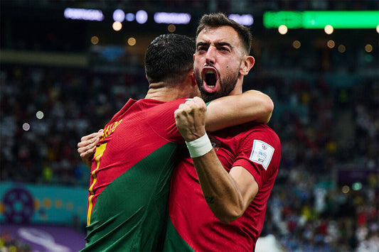 Bruno Fernandes Goal Celebration Portugal World Cup Poster Wall Art Print Home Wall Decor - xonomax