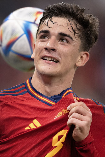 Gavi Spain National Football Team World Cup Poster Wall Art Print Home Wall Decor - xonomax