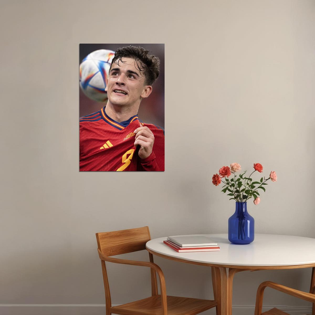 Gavi Spain National Football Team World Cup Poster Wall Art Print Home Wall Decor - xonomax