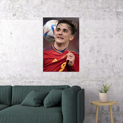 Gavi Spain National Football Team World Cup Poster Wall Art Print Home Wall Decor - xonomax